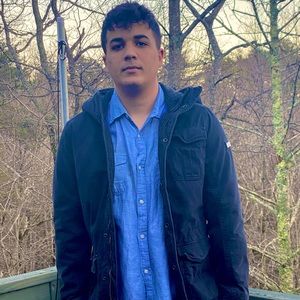 Hollister Winter Coat - Navy Blue - Men’s medium